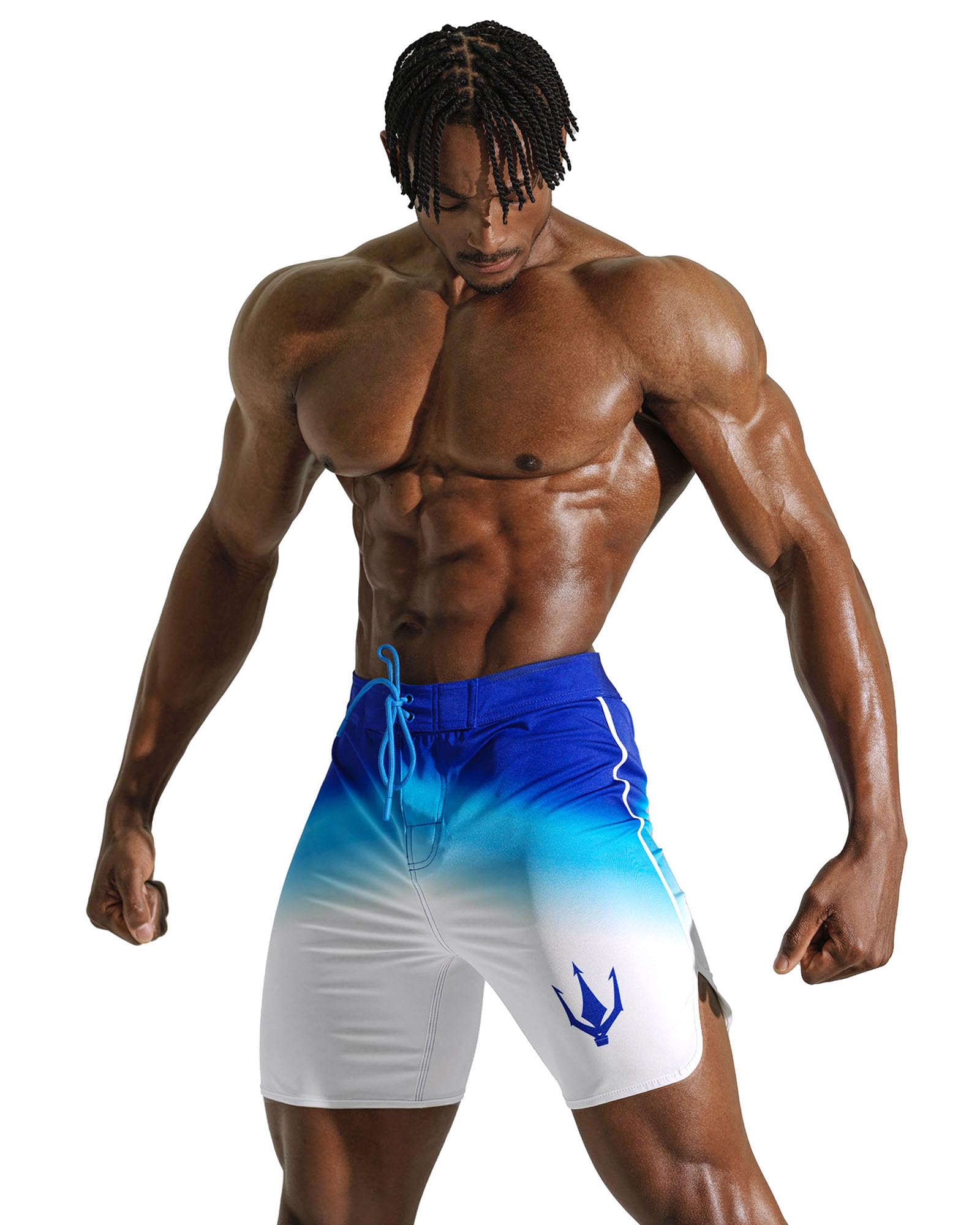 [FIED] FIED Short de bain 15 pouces pour Physique Homme, Pantalon de Surf IFBB NPC SSA