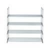 4 Tiers Shoe Rack Shoe Tower Shelf Storage Organizer For Bedroom, Entryway, Hallway, and Closet Gray Color