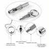 1PC Dog Whistle To Stop Barking Adjustable Sound Pitch Dog Whistle With Keychain Professional Recall Pet Puppy Cat Dog