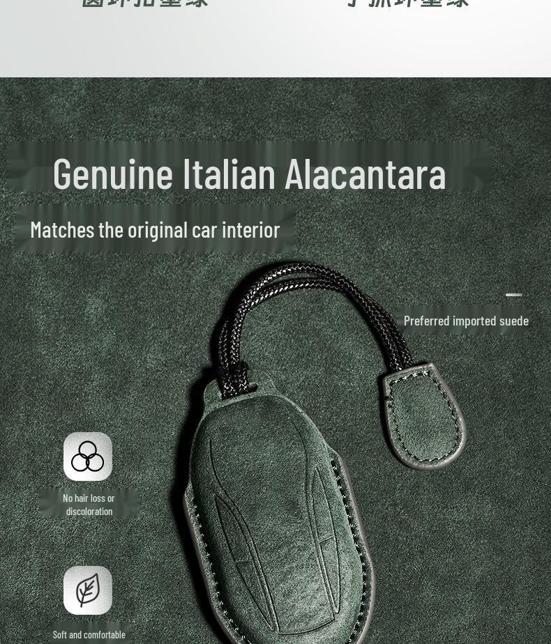 IM Car Key Suede Protective Cover - Dirt-Resistant, Unisex Remote Key Cover