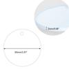 Shape Acrylic Clear Circle Blanks Discs Keyrings Acrylic Blank Keychain Discs Circles Keychain