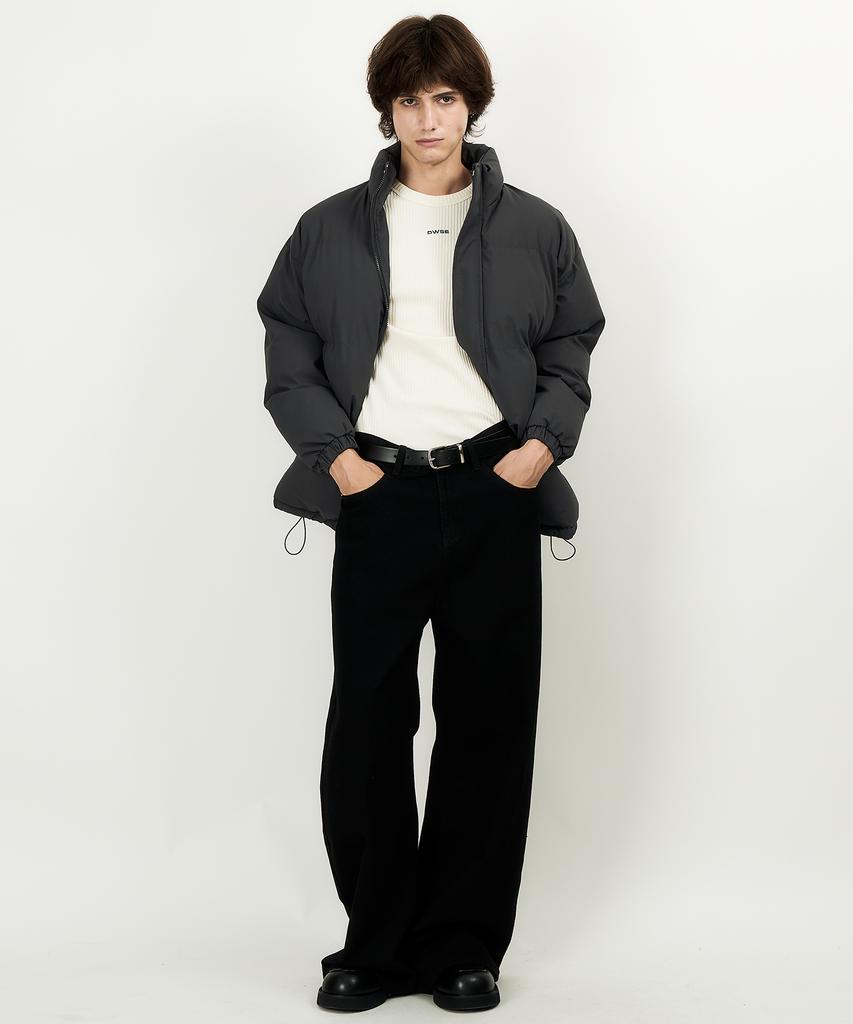 DWSE Essentials Puffer Short Padded Jacket (Charcoal)