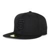 [New Era] 59FIFTY San Francisco Giants [MLB TEAM-BASIC FITTED CAPBLACKOUT] SAN FRANCISCO GIANTS 5950 Hat Black (7-34 (approx. 61.5cm), Black) [Used]