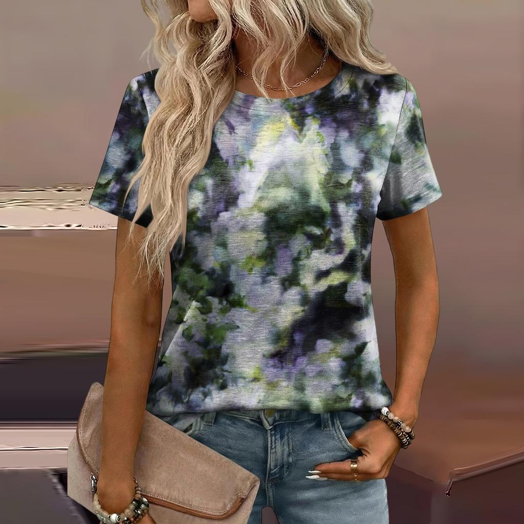 Women's Loose-Fit Fashionable Casual Printed T-Shirt