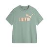 Puma T Shirts Unisex Green Crew Neck Moderate 689312-86