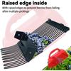 Portable Blueberry Harvester Lightweight Berry Picker Tool Rake Comb Collection Scoop with Comfort Handle for Orchard Garden Fruit Picking