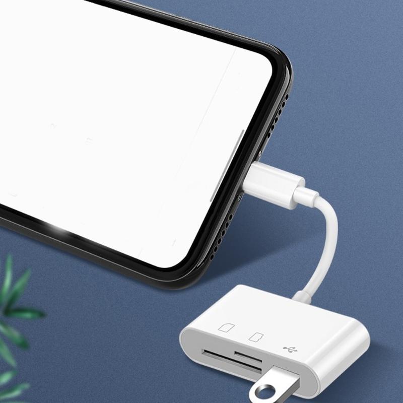 Various Port USB C Card Reader TF Slots Fast Speed Transmission Travel Friendly Build for Photographers Professionals
