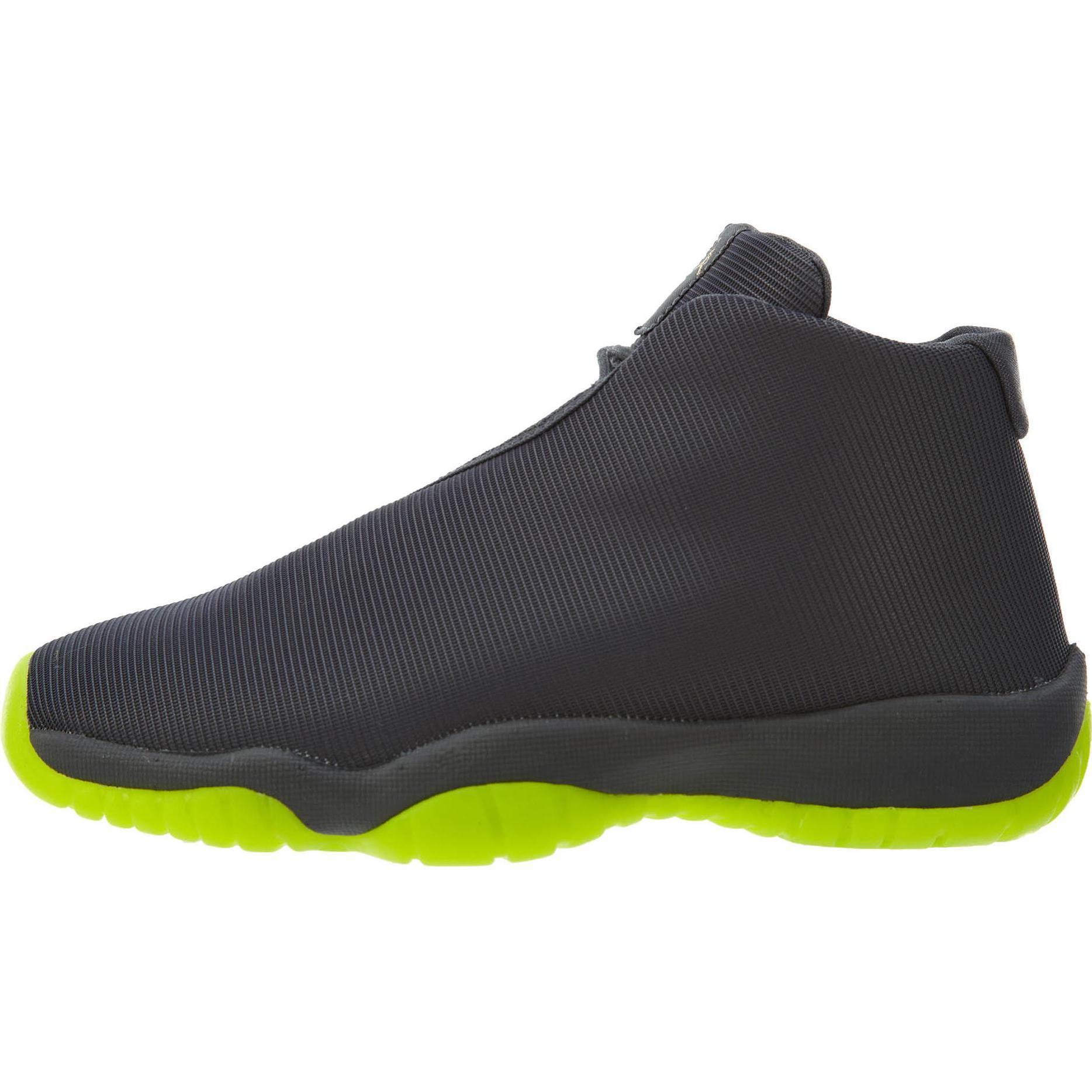 

New Jordan Future Anti Slip Wear Resistant High Top Children s Basketball Shoes Gray Teenagers 656504-025 36