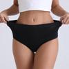 Plus Size Women's 200 Jin High Waist Breathable Cotton Panties - Abdomen Control & Hip Lift for Middle-Aged and Elderly