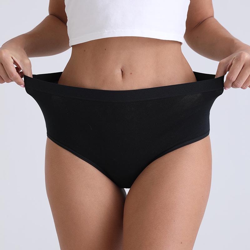 Plus Size Women's 200 Jin High Waist Breathable Cotton Panties - Abdomen Control & Hip Lift for Middle-Aged and Elderly