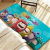 Tappetino per Pavimento O-Oddbods Cartone Animato Tappetino Morbido in Flanella per Porta d'Ingresso Antiscivolo Assorbente Tappeto per Pavimento per Bagno Camera da Letto
