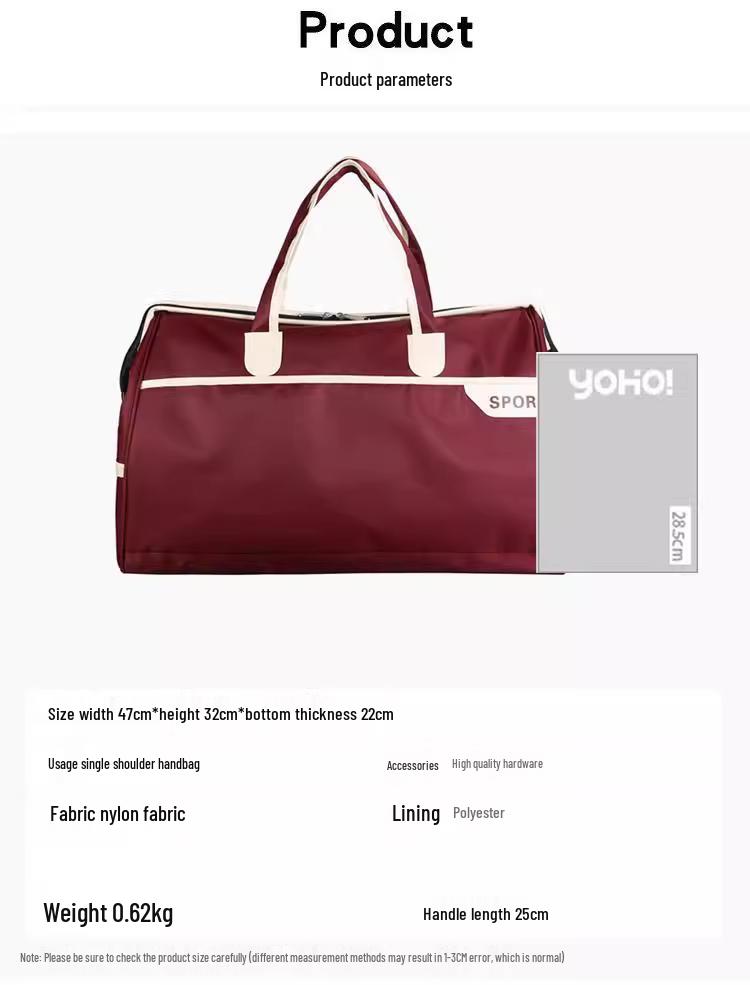 Women's Lightweight Waterproof Travel Crossbody Handbag: Large Capacity for Business or Sports.