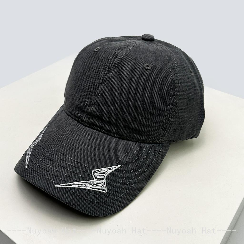 Baseball Simple Stitching Embroidered Lightning Personal Women Men Her Him For Fresh Caps Peaked Hats Sunshade Street Versatile American Style