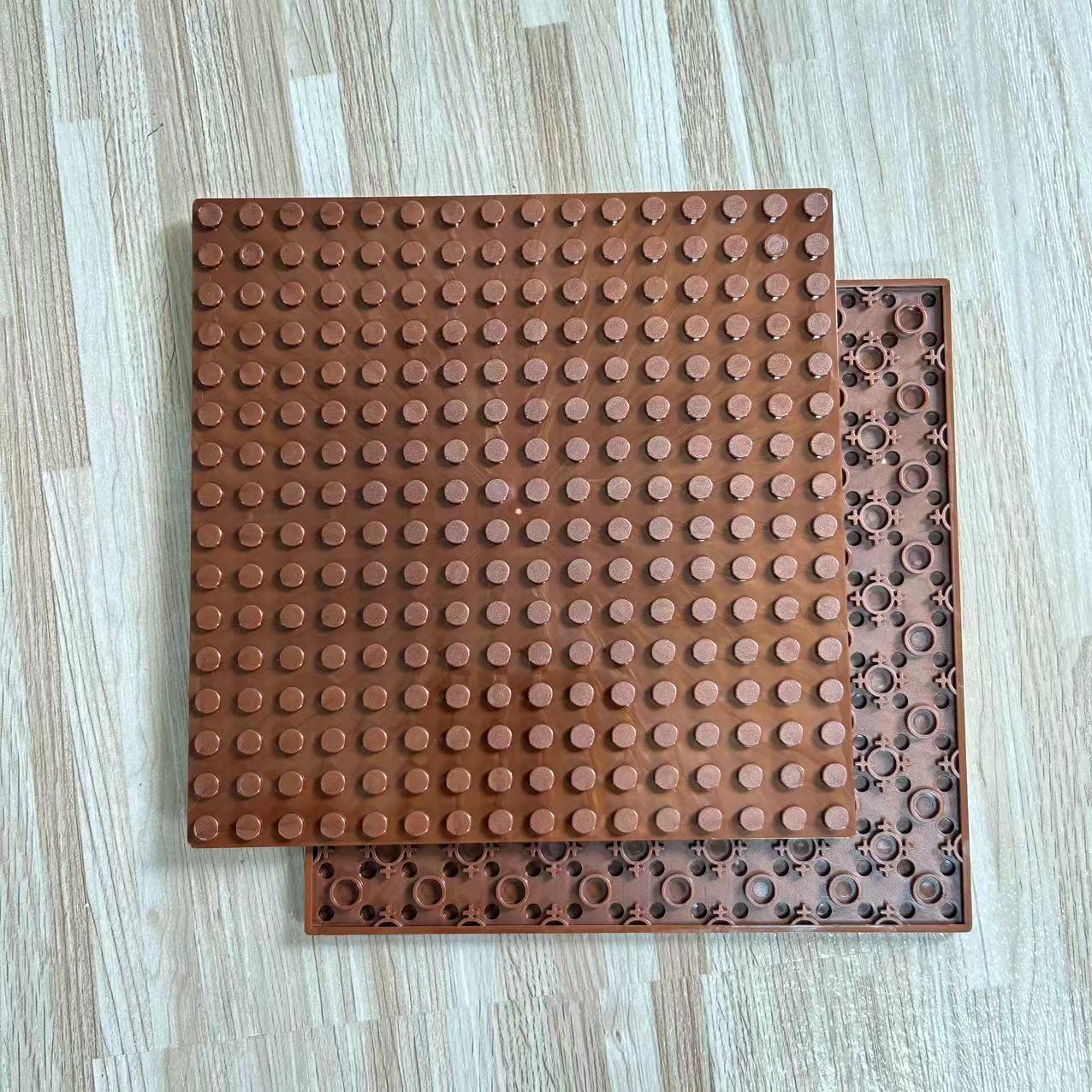 

Трансграничные строительные блоки MOC: Двусторонняя базовая пластина 16x16, совместимая с LEGO 91405 12.8x12.8 cm коричневый