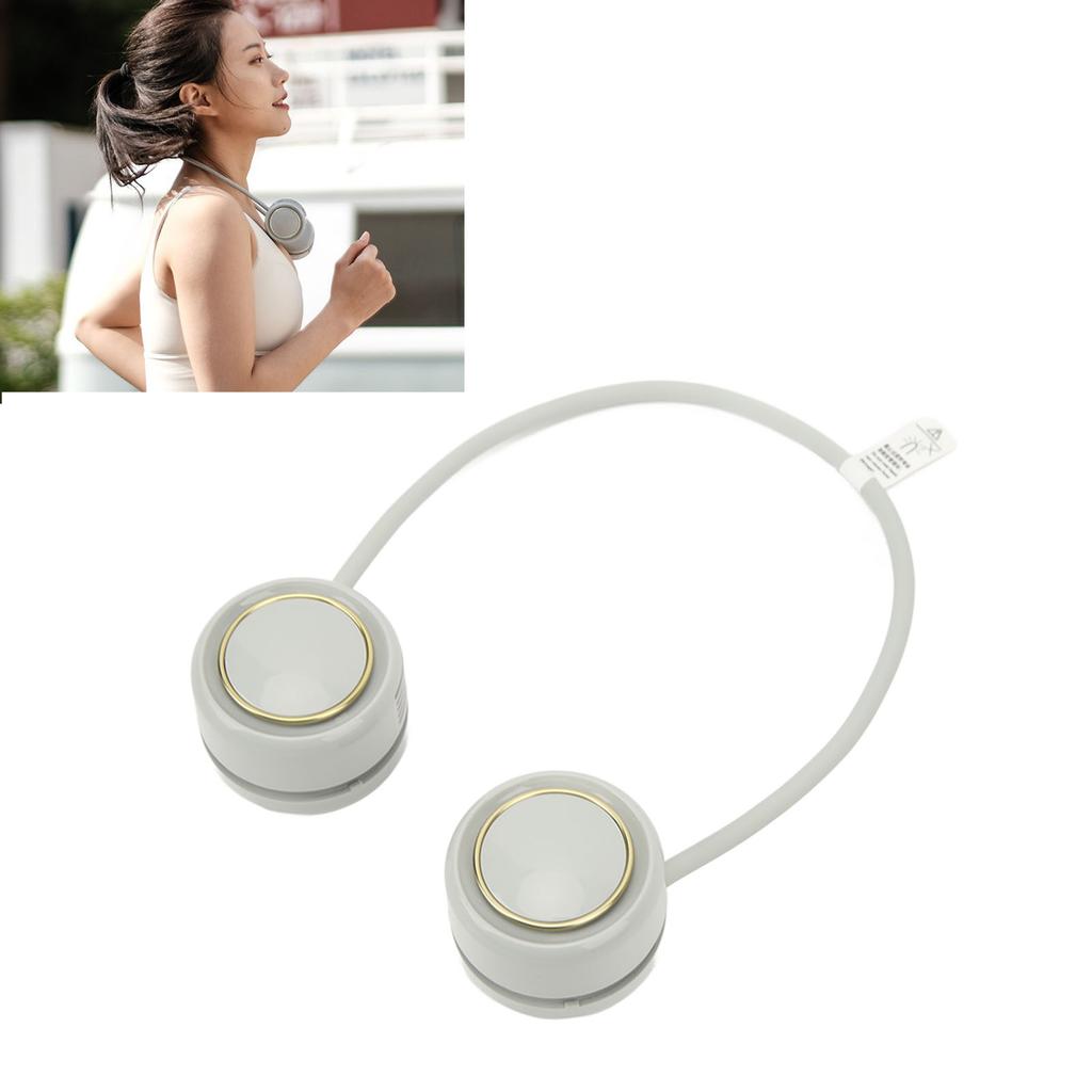 3 Gr Foldable Neck Hanging Fan Silent 3   Bladeless Folding Neck Hanging Fan for School 1600mAh