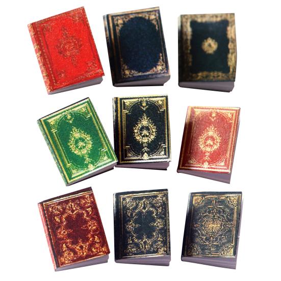 3 Pcs Miniature Books Multi-use Handmade Paper Miniature Books Display for Home