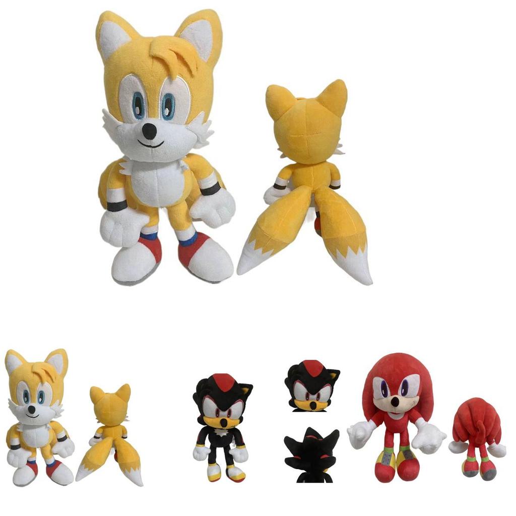 Cute 30cm Sonic Tails Plush Shadow The Hedgehog Knuckles Toy Super Sonic Soft Plush For Comfortable Snuggles