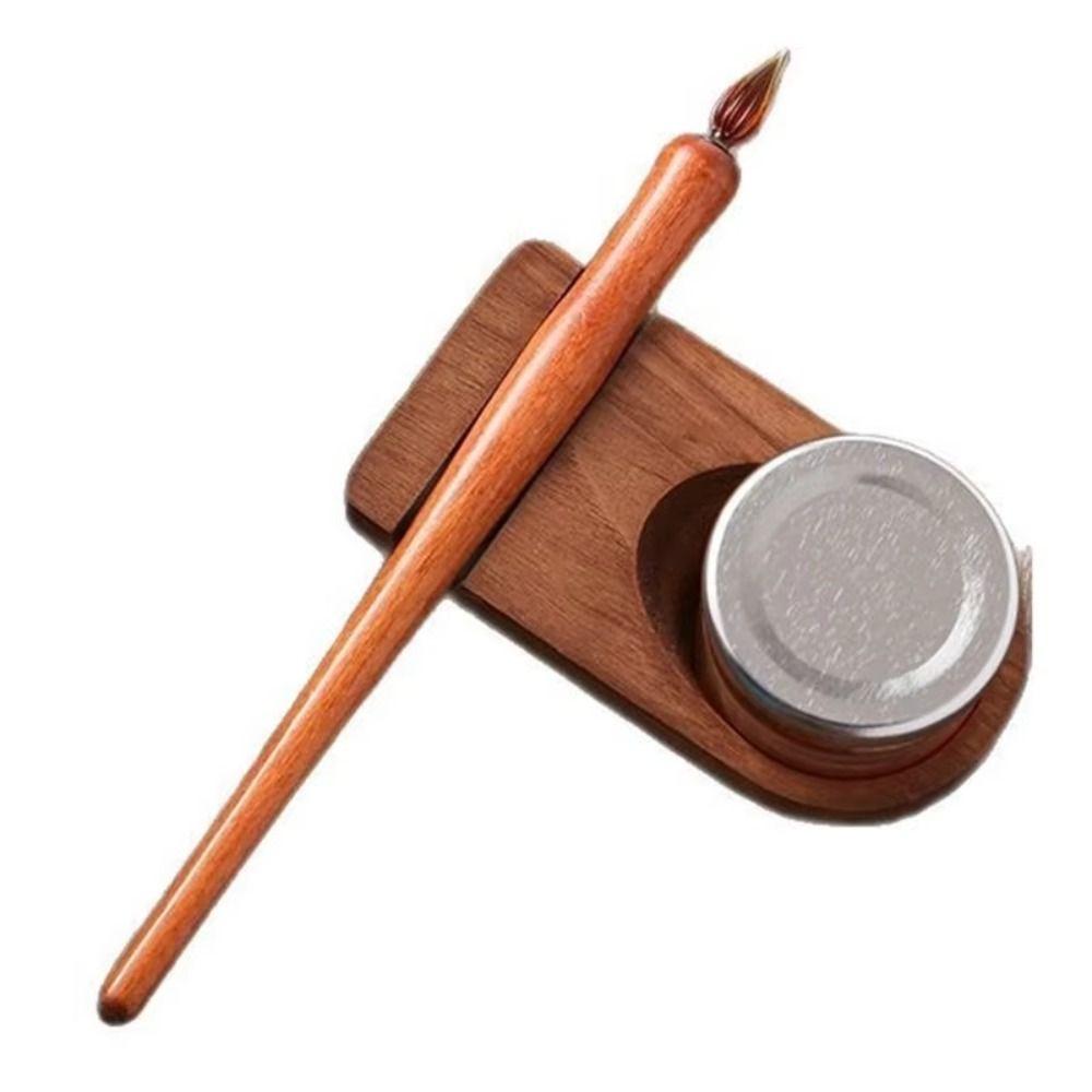 Line Pen Dip Pen Ink Holder Sealed Container Dipping Pen Storage Rack Tools Watercolor Painting