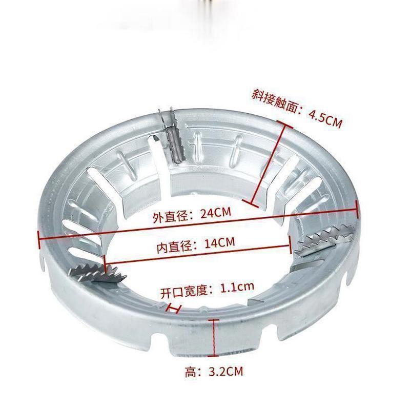 Cuisinière à gaz domestique Coupe-vent Économiseur d'énergie Couvercle Pare-vent Accessoires de cuisinière de cuisine Poly-feu Cuisinière à gaz Acier inoxydable