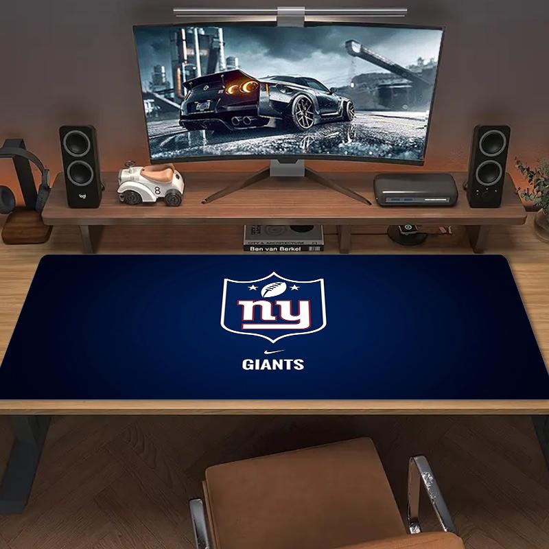 New York Giants Mouse Pad Large Gaming Table Cushion Nonslip Laptop Tablet Big Mousepad Xxl Mat Mini Pc Playmat With Lock Edge