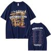 Maglietta Vintage Rock Band System of A Down Toxicity Tour Unisex Donna Punk Rock Gotico Magliette Unisex Hip Hop Magliette Oversize