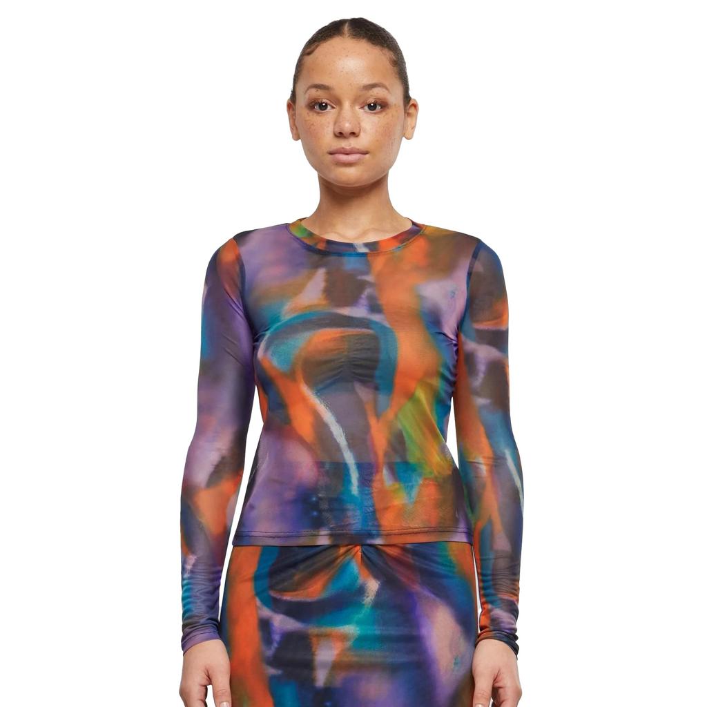 Urban Classics Womens/Ladies Reflection Mesh Long-Sleeved Top