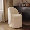 Light Luxury Nordic High Back Vanity Chair, Simple Manicure & Makeup Stool for Bedroom