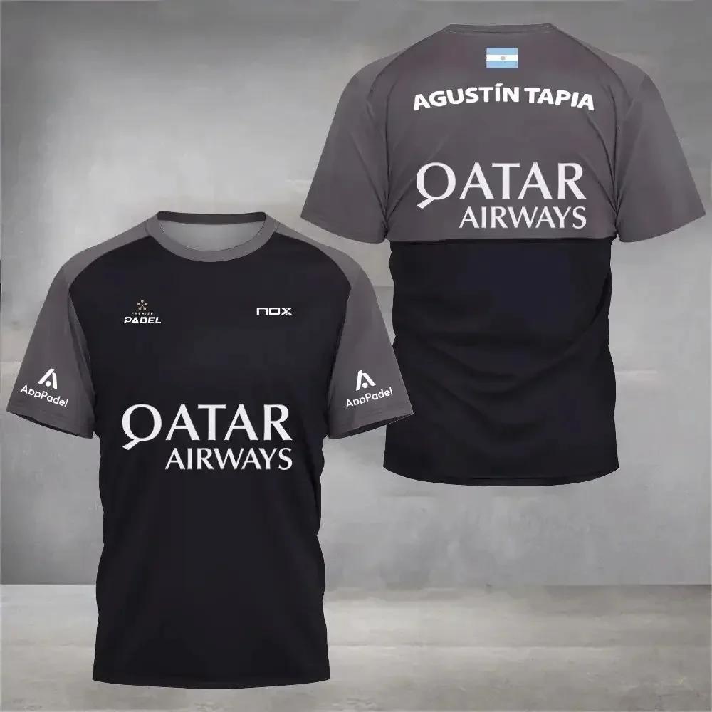Heren Padel Tennis Kinder T-shirt Sport Trainings Tops Mannen Casual Korte Mouw Kleding Streetwear Heren Kleding Tops
