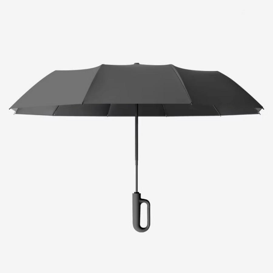 20 Bones Automatic Folding Umbrella Windproof Anti UV Protection Compact Travel Umbrella with Carabiner Handle