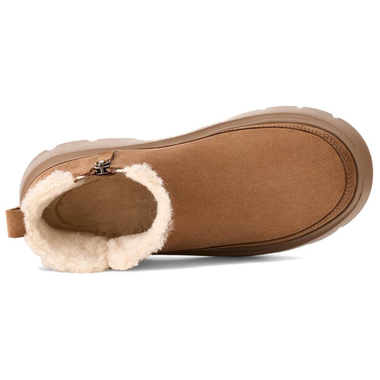 UGG Calimuze Ultra Mini Slip On Comfortable Fashion Snow Boots Women boots Brown 1174495-CHE