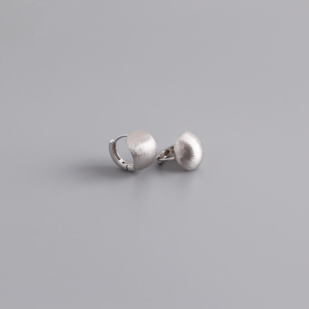 

Trendy Simple 925 Silver Ball Shape Earrings for Women Girl Gold Minimalist Earrings