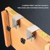 1/2pcs Drawer Front Mounting Clamp 64mm/54mm/73mm G-shaped Drawer Front Fixing Jig Stainless Steel Equipment Woodworking Gadgets