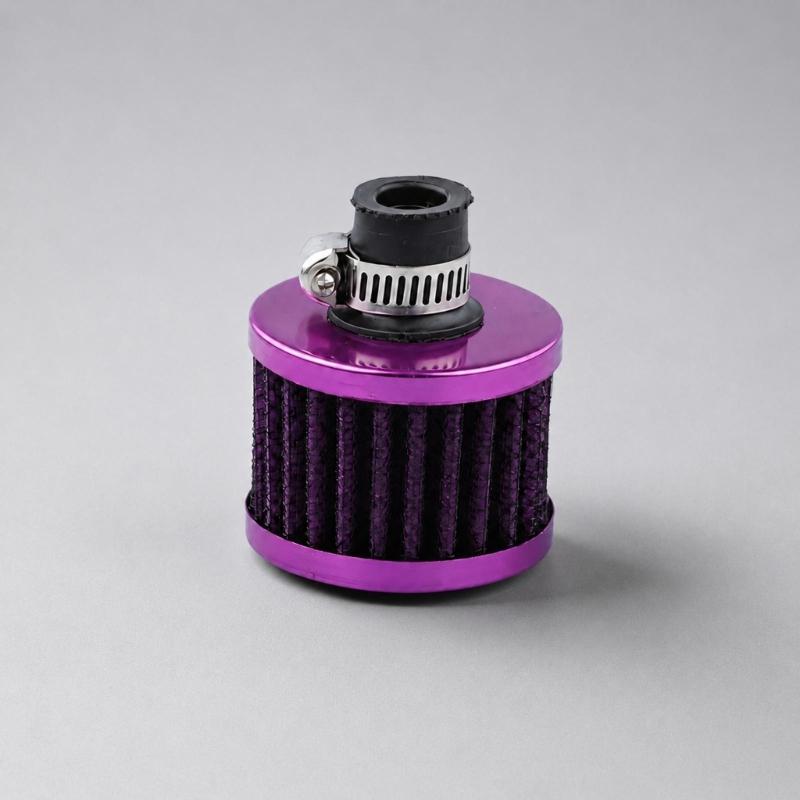Engine Breather Filter Replacement, 12 Mm Engine Cover Filter with Metal Housing for Breather Line Service and Care