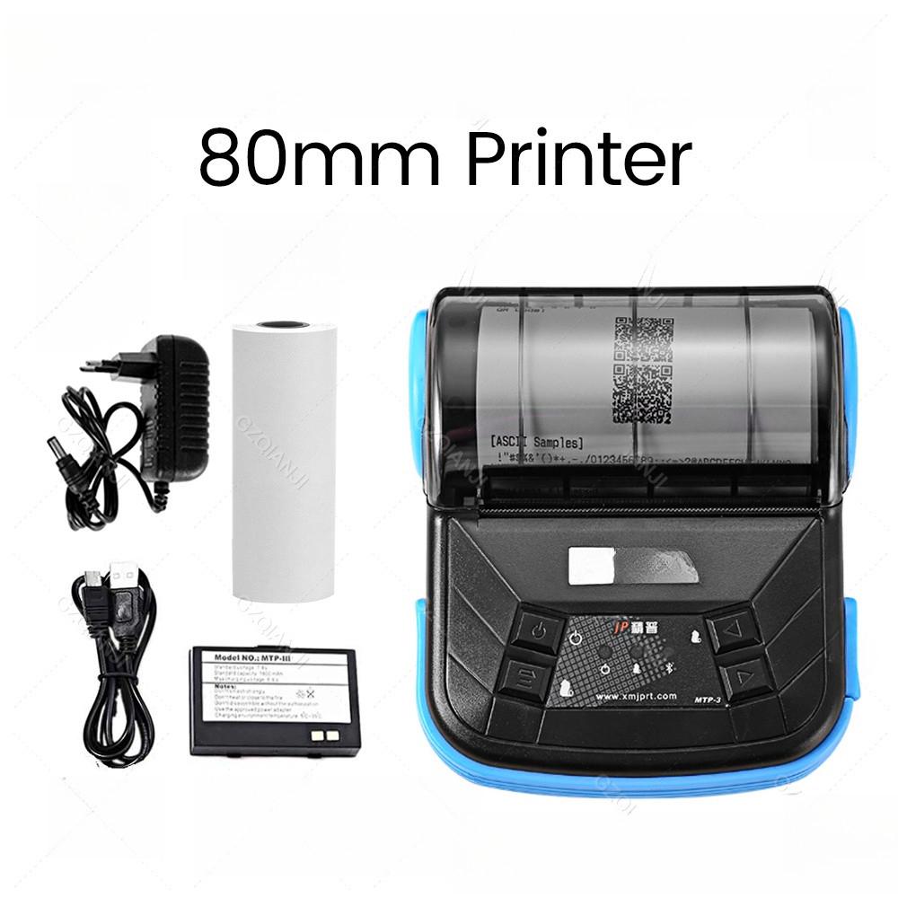 

80мм / 58ММ Bluetooth чековый принтер Ресторан Супермаркет Бизнес Термопринтер Портативный Мини печать билетов POS-система 80mm Receipt Printer