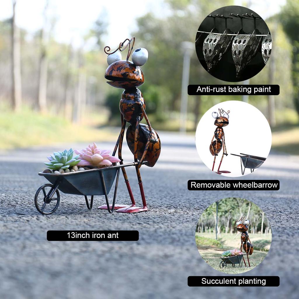 Ants Sculpture Cartoon Ants Garden Desktop Decoration for   Flower Pots
