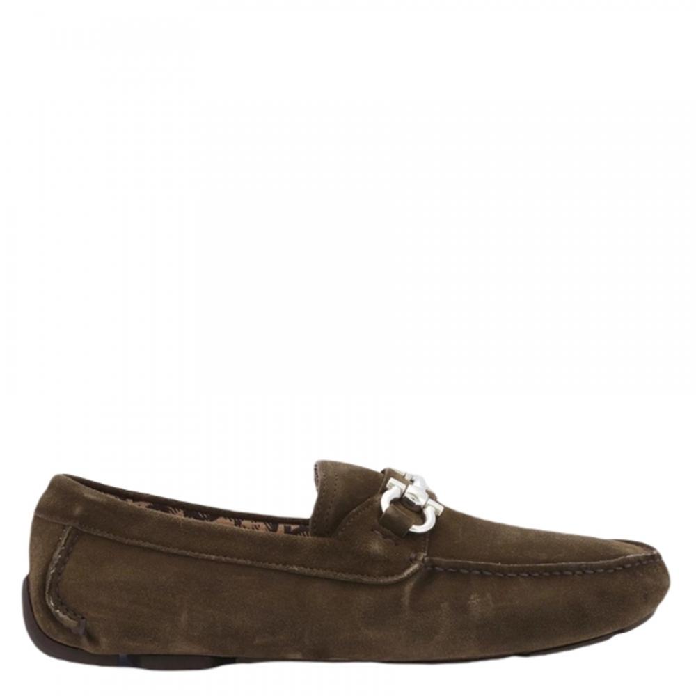 Salvatore Ferragamo Ferragamo Parigi Eco Men S Driving loaferS Green Green