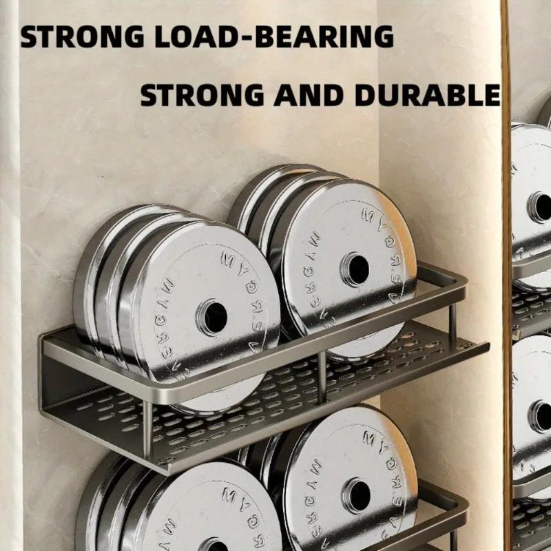 

No Drilling Wall Mounted Storage Rack Household Bathroom Shower Caddy Organiser Self Adhesive Shelf Bathroom Kitchen Supplies A