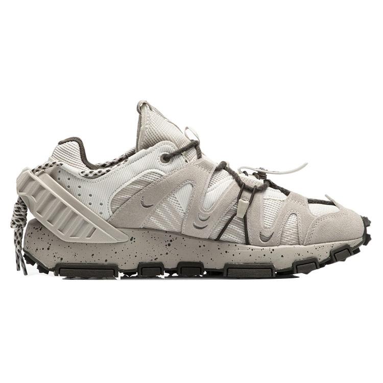 Li Ning Cushioning Slip Resistant Abrasion Resistant Coverage Support Low top Sports Casual Shoes Men's White Gray AGCR169-2