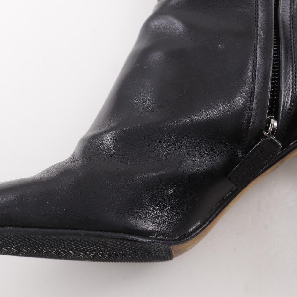 CHANEL boots leather Women Used