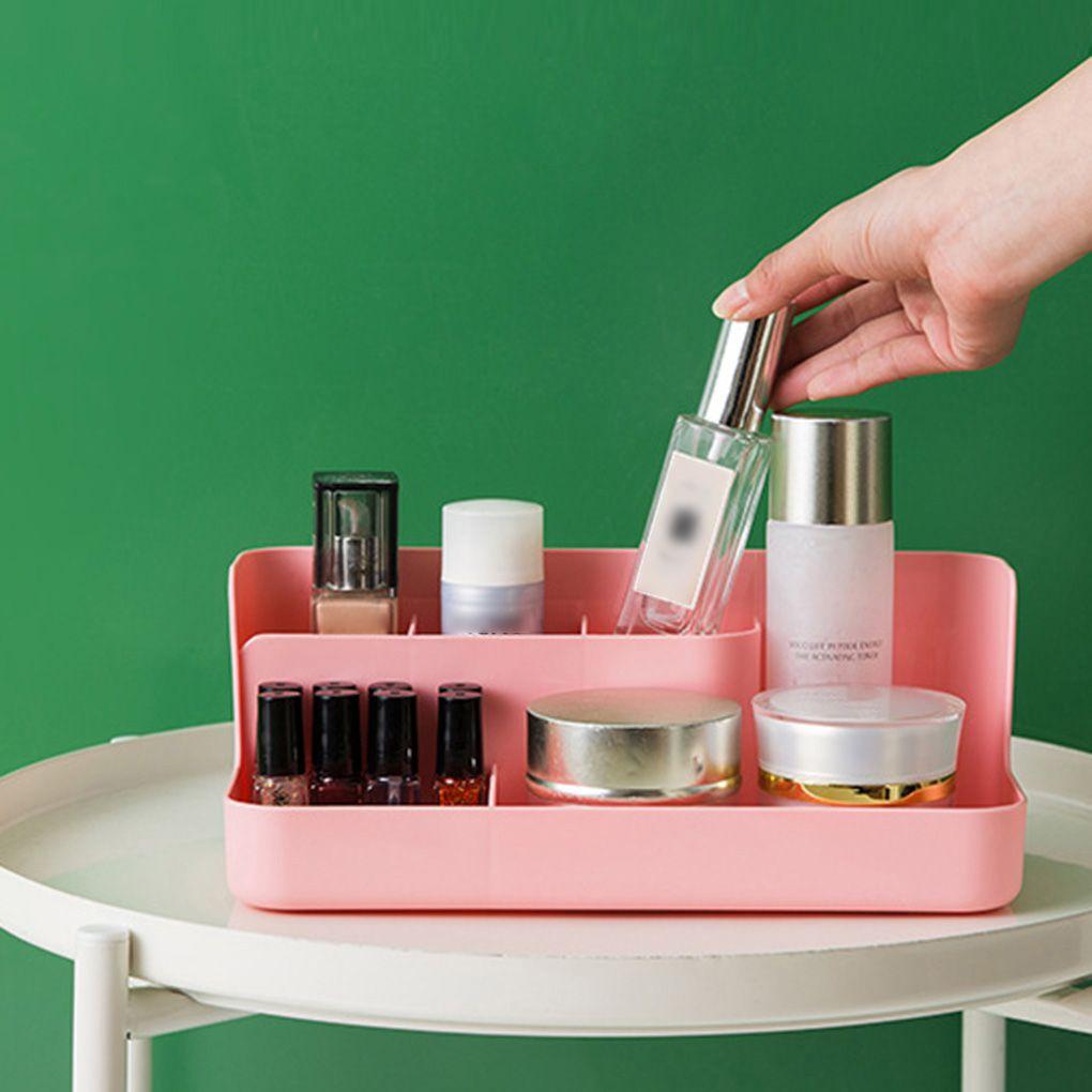 Multifunktions-Kosmetik-Desktop-Aufbewahrungsbox aus Kunststoff für Make-up