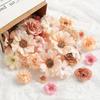 50Pcs New Multicolor Faux Flower Heads DIY Silk Artificial Flowers Heads Fake Peony Daisy Rose Flowers Home Decoration