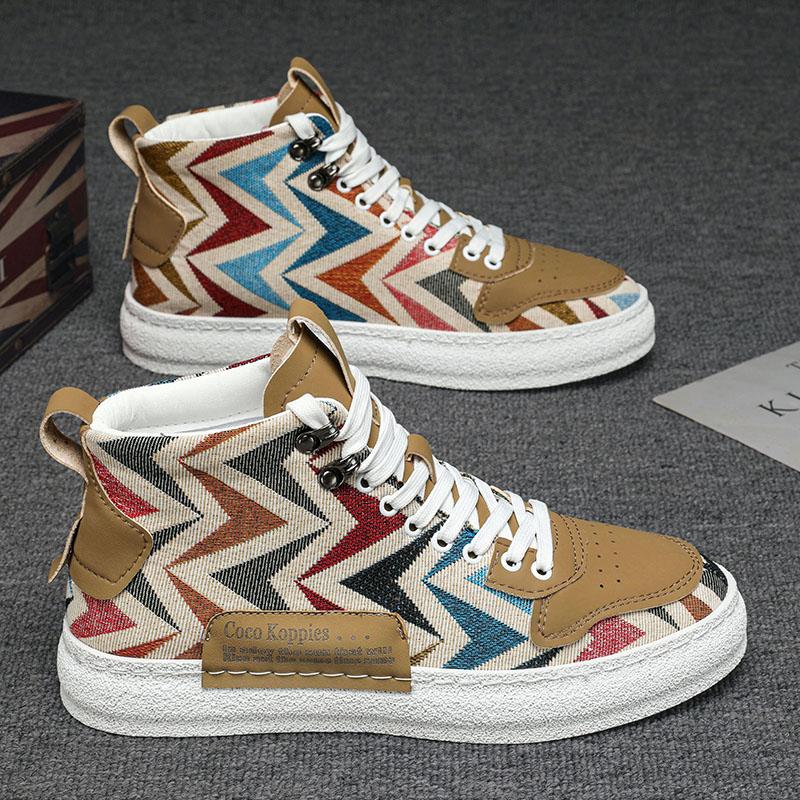 Men's Vulcanized Shoes Classic Low-top Canvas Shoes Breathable Canvas Casual Shoe Fashion Skateboard Shoes Lace Up Men Sneakers