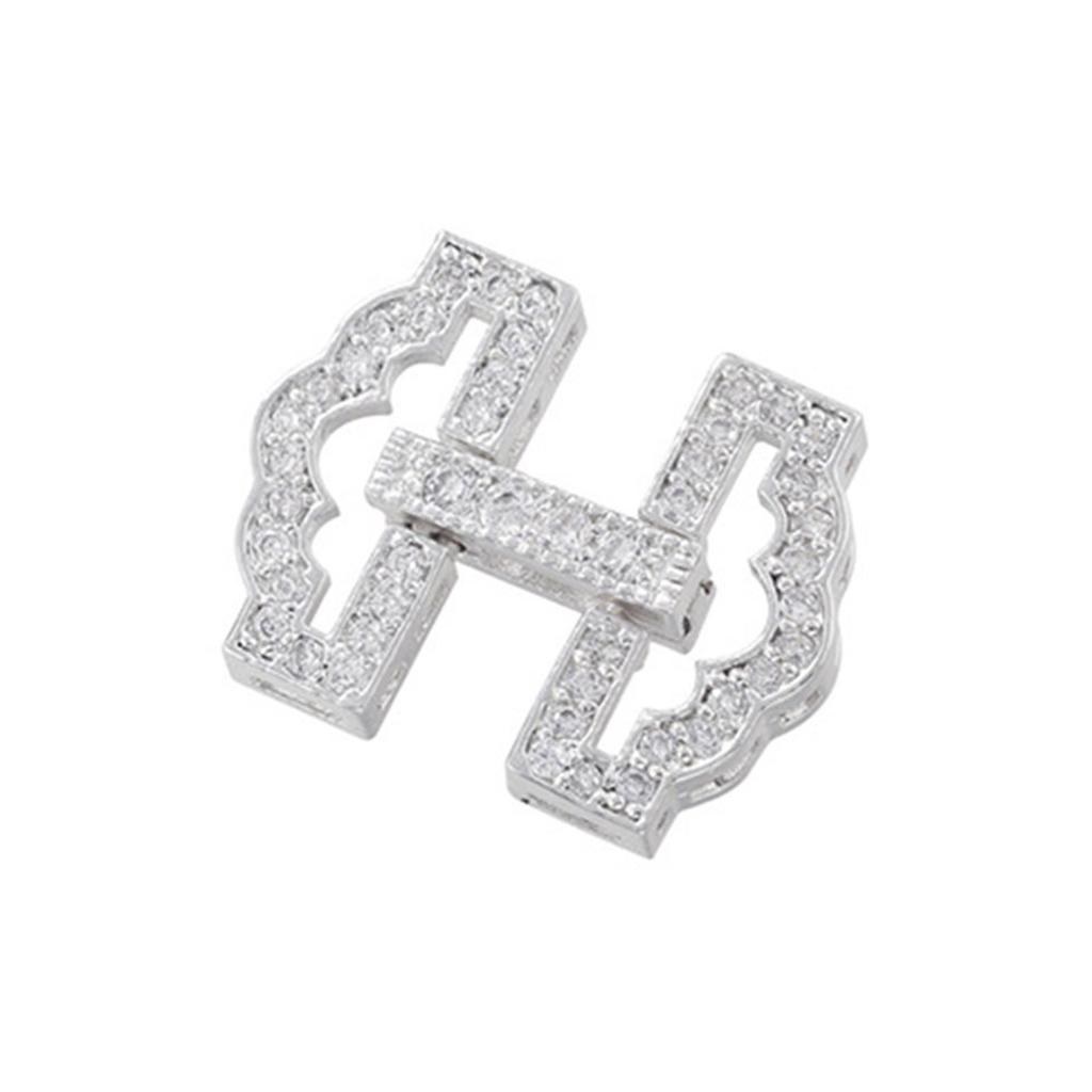 Chiusure per Gioielli con Incrostazione di Zirconi Completa Set di Accessori Versatili per Chiusure Fai da Te per Bracciale e Collana con Placcatura in Oro