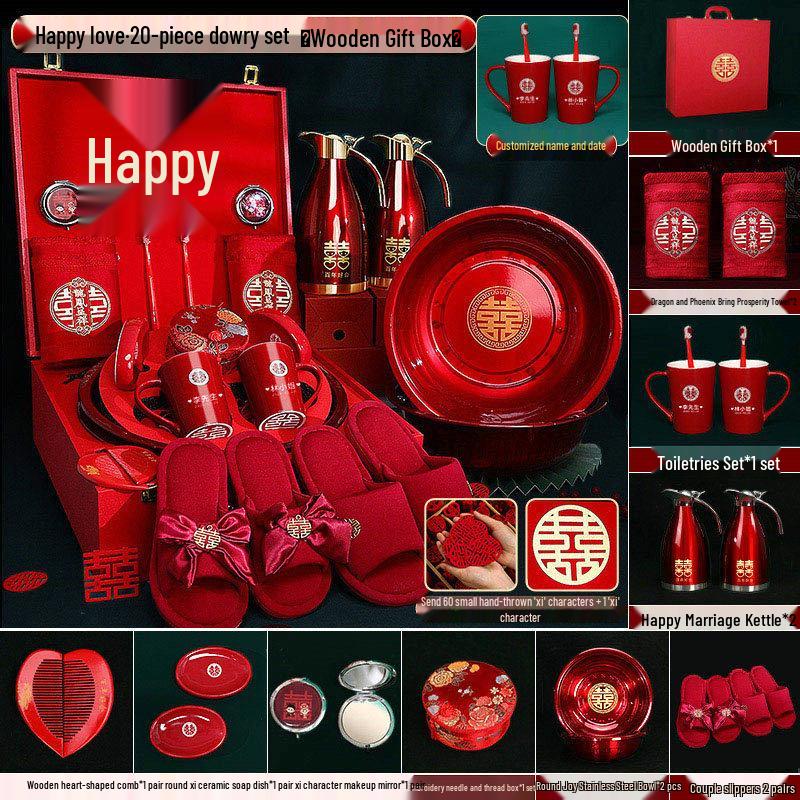 Bridal Dowry Gift Set: Complete Toiletries and Wedding Essentials Box for Bride's Family