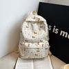 Schultasche neuer japanischer Welpe niedlicher Rucksack Mädchen floraler Rucksack vielseitig Mittelschüler Schultasche Rucksack