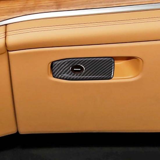 Carbon Fiber Co-pilot Storage Box Handle Cover Trim for Jeep Grand Cherokee 21+