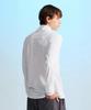 Leijibi Tech Flow Hydro Stand Neck Loose Fit Zip-Up Rash Guard W White