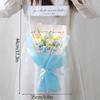 Crochet Flower Lighting Flower Bouquet Handmade Woven Flowers Knitted Graduation Bouquet Wedding Party Bouquet Gift