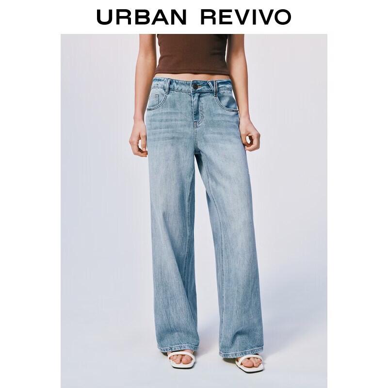 UR2026 Women s Distressed Wide-Leg Jeans 27