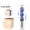 Milling Cutter Shank Flush Trim End Mill Solid Carbide Spiral Double Bearing CNC Router Bit For Wood